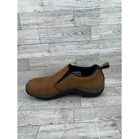 Merrell Jungle Moc Mens 9.5 Brown Suede Slip On Hiking Walking Shoes J60831 - Picture 6 of 14